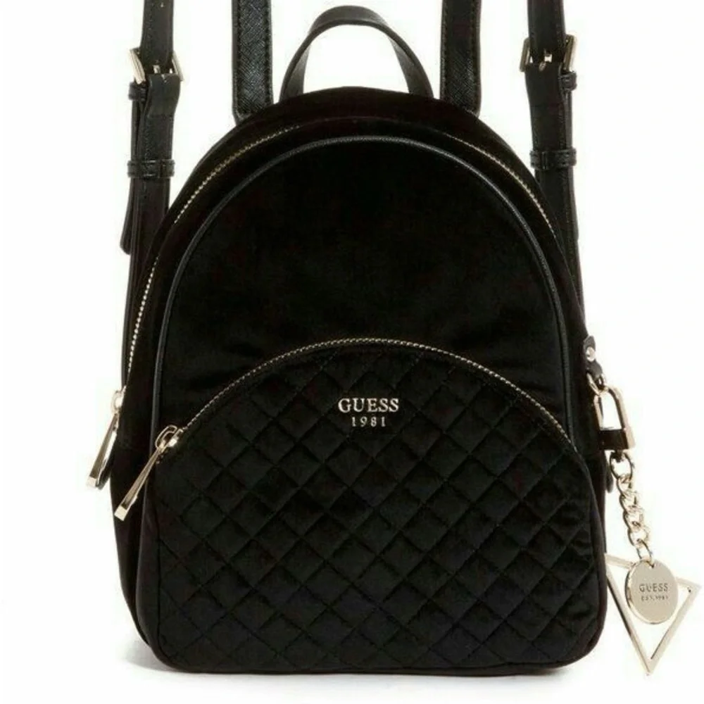 Guess Velvet Backpack - Picture 1 of 5
